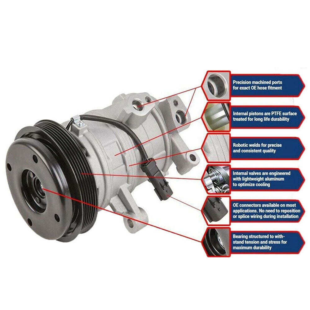 AC Compressor For 2007-2012 Nissan Altima, 2007-2012 Sentra A/C Air Comperssor L4 2.5L-67664
