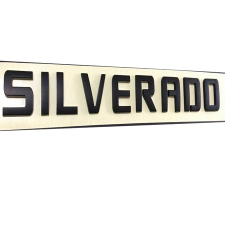 Chevrolet Silverado Emblem - Silverado Letter Glossy Black 15129652