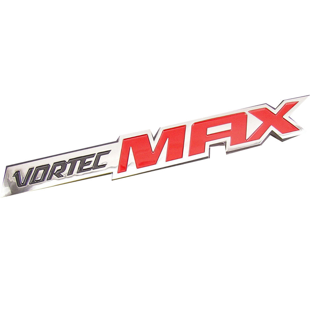 Vortec Max Emblem Badge Chevrolet Silverado Sierra Decal OEM Chrome Red 2pcs