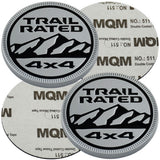 Jeep Trail Rated 4X4 Silver Black 68483961AB
