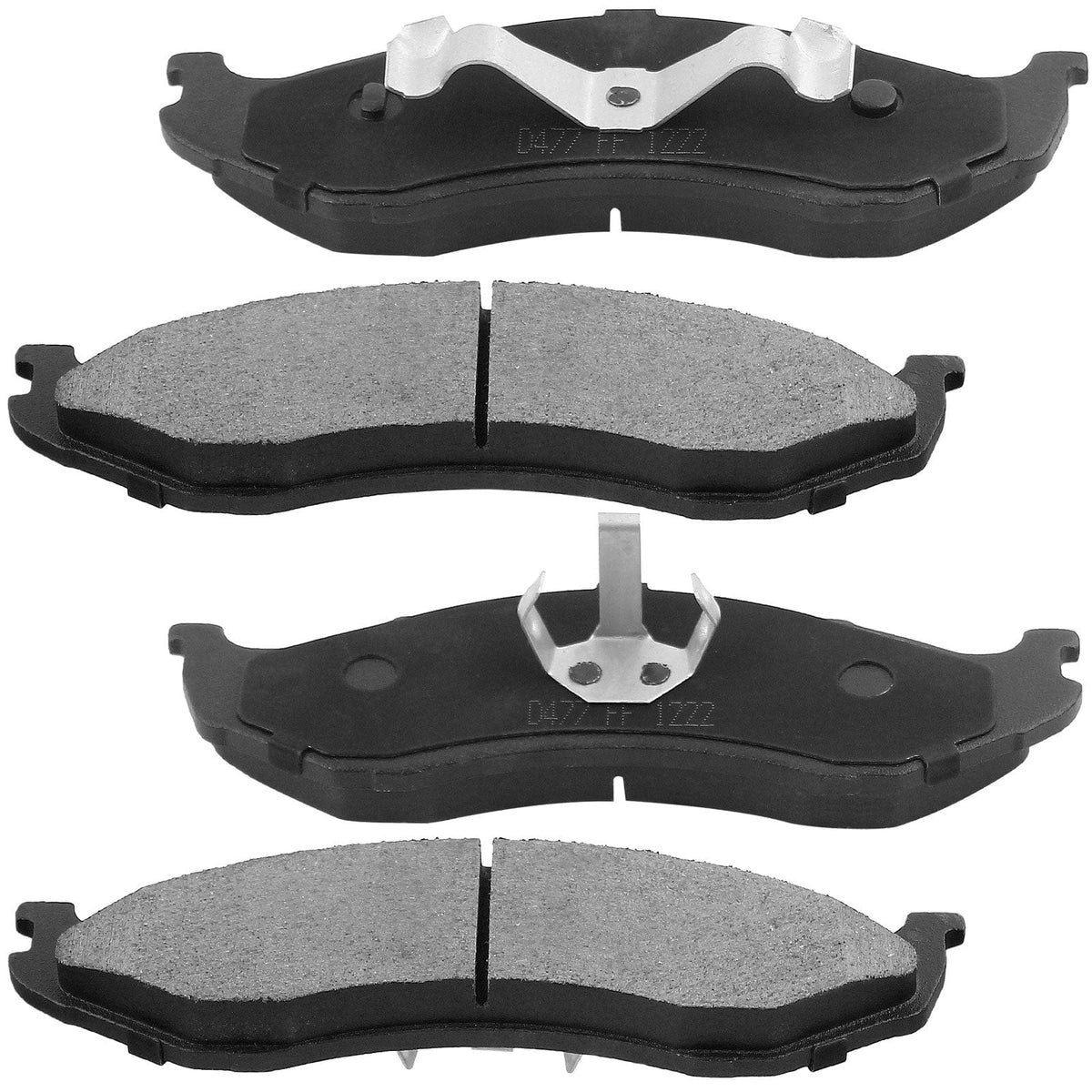 MotorbyMotor-Front Drilled & Slotted Brake Rotors w/Ceramic Brake Pads w/Cleaner & Fluid Fits for Jeep Cherokee XJ, Jeep Comanche, Jeep Wagoneer, Jeep Grand Cherokee