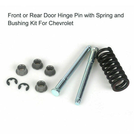 Front & Rear Door Hinge Pin with Spring and Bushing Kit For 94-04 Chevy S10 S15