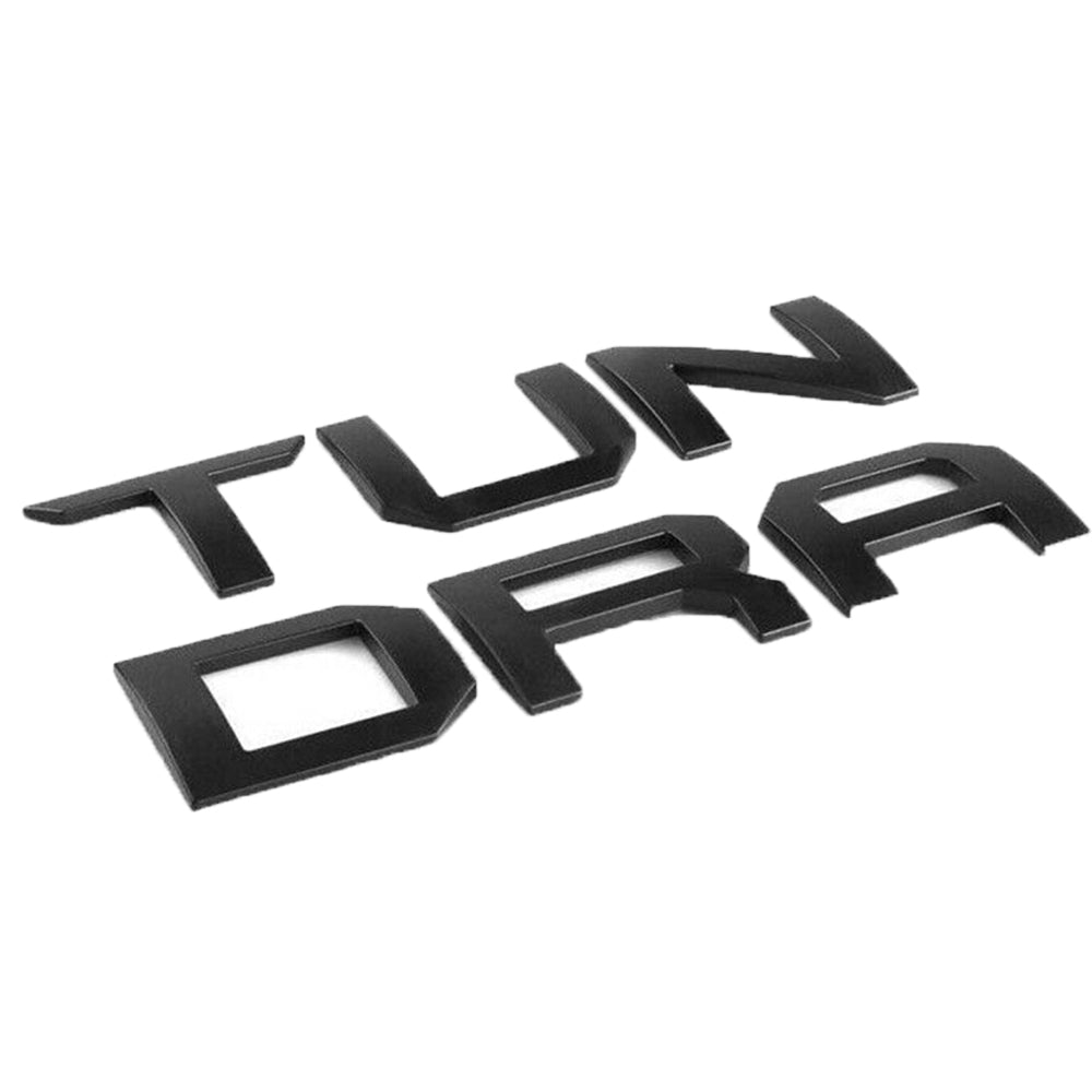 Toyota Tundra Emblem Letter Tailgate Insert Badge Matte Black