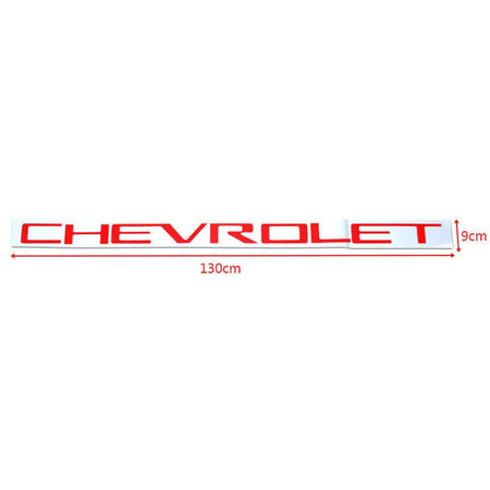 Chevrolet Silverado Emblems Rear tailgate Letters Insert Nameplate Red