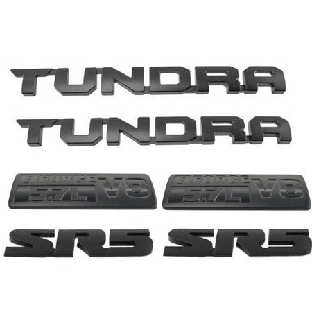 Toyota Tundra Emblem kit - Tundra Iforce5.7 V8 SR5 Matte Black