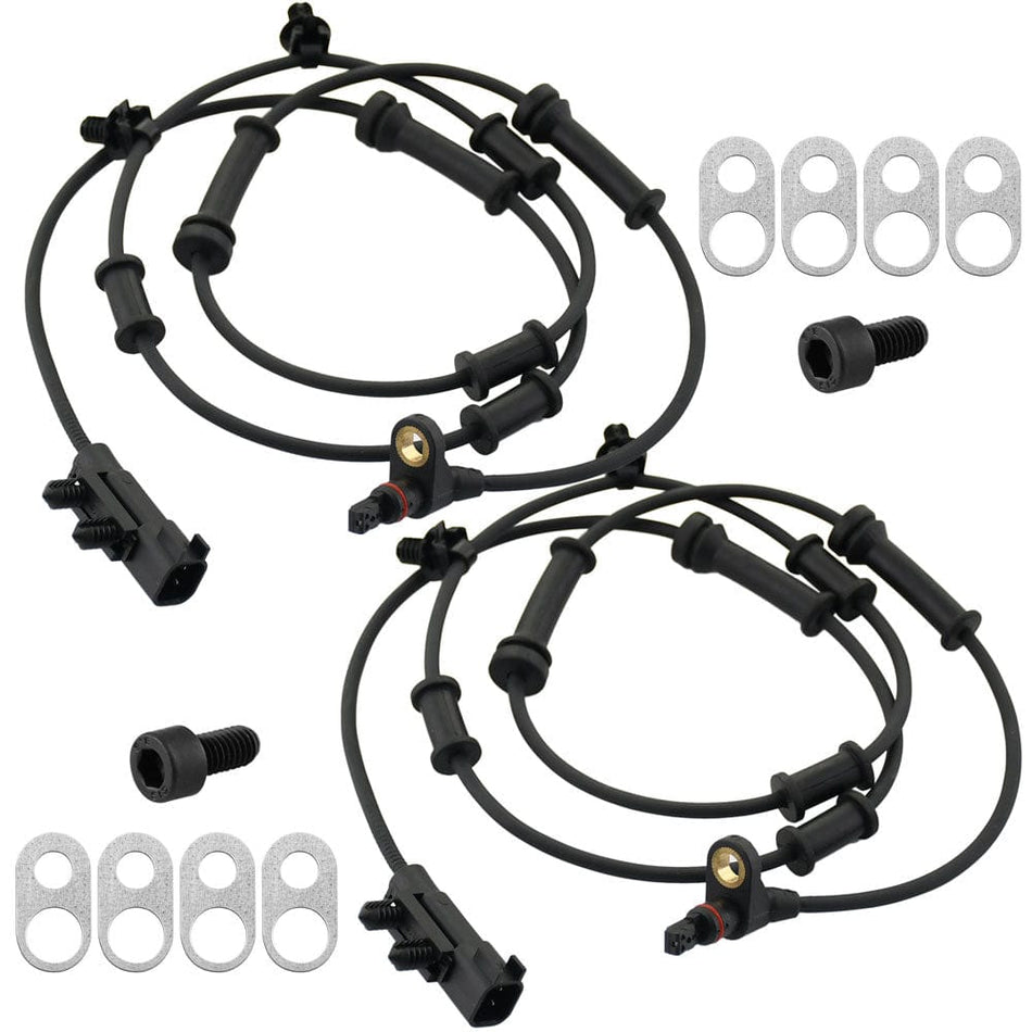 2PCS Front Wheel Speed Sensor Wire Harness For Jeep Wrangler JK ABS Sensor
