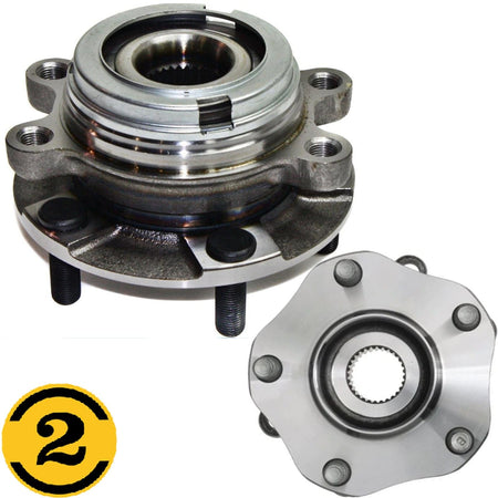 Set of 2 Front Wheel Bearing Hub Assembly for 2007-2011 2012 2013 Nissan Altima