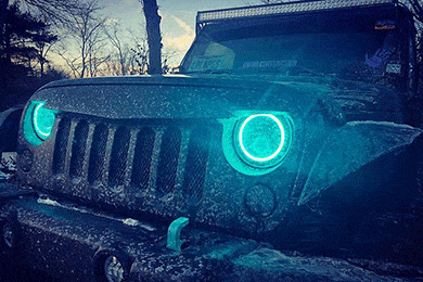 Oracle 7&quot; High Powered LED Headlights - Improve Looks & Light Output