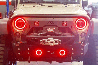 Oracle 7&quot; High Powered LED Headlights - Improve Looks & Light Output