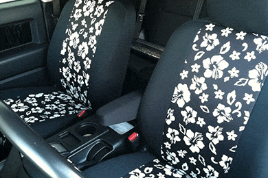 CalTrend Hawaiian NeoSupreme Seat Covers - Best Price on Neoprene Hawaiian Print, Hibiscus Flower Seat Covers for Cars, Trucks & SUVs