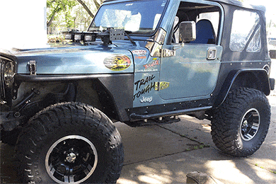 Smittybilt XRC Jeep Front Tube Fenders - Aftermarket XRC Fenders for Jeep Wranglers