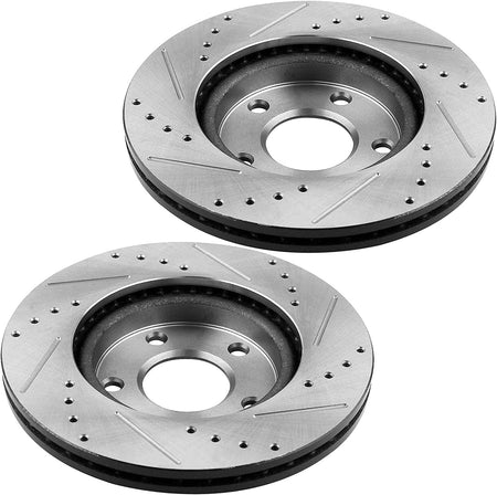 Rear Brake Rotors Ceramic Pads Drill For 1998-2000 2001 2002 Chevrolet Camaro