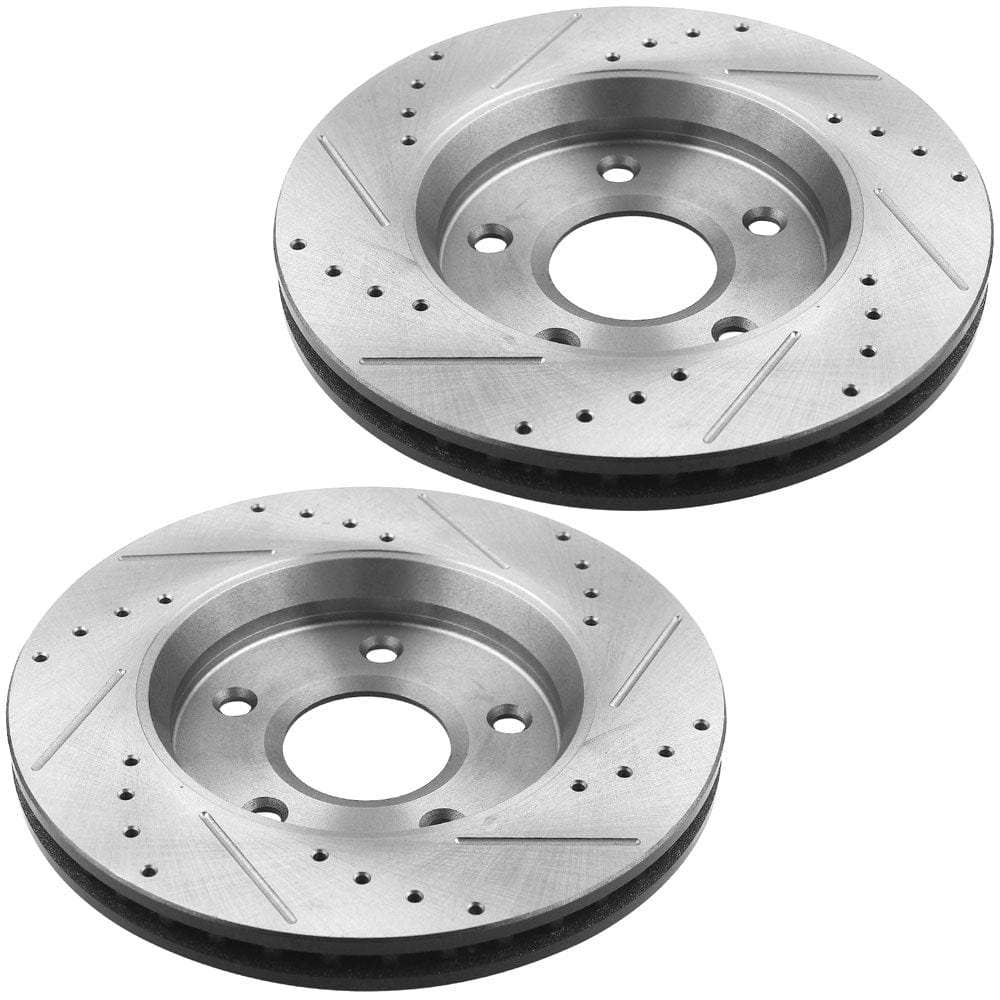 Front Brake rotors + ceramic pads For Town & Country ROUTAN Volkswagen RAM C/V