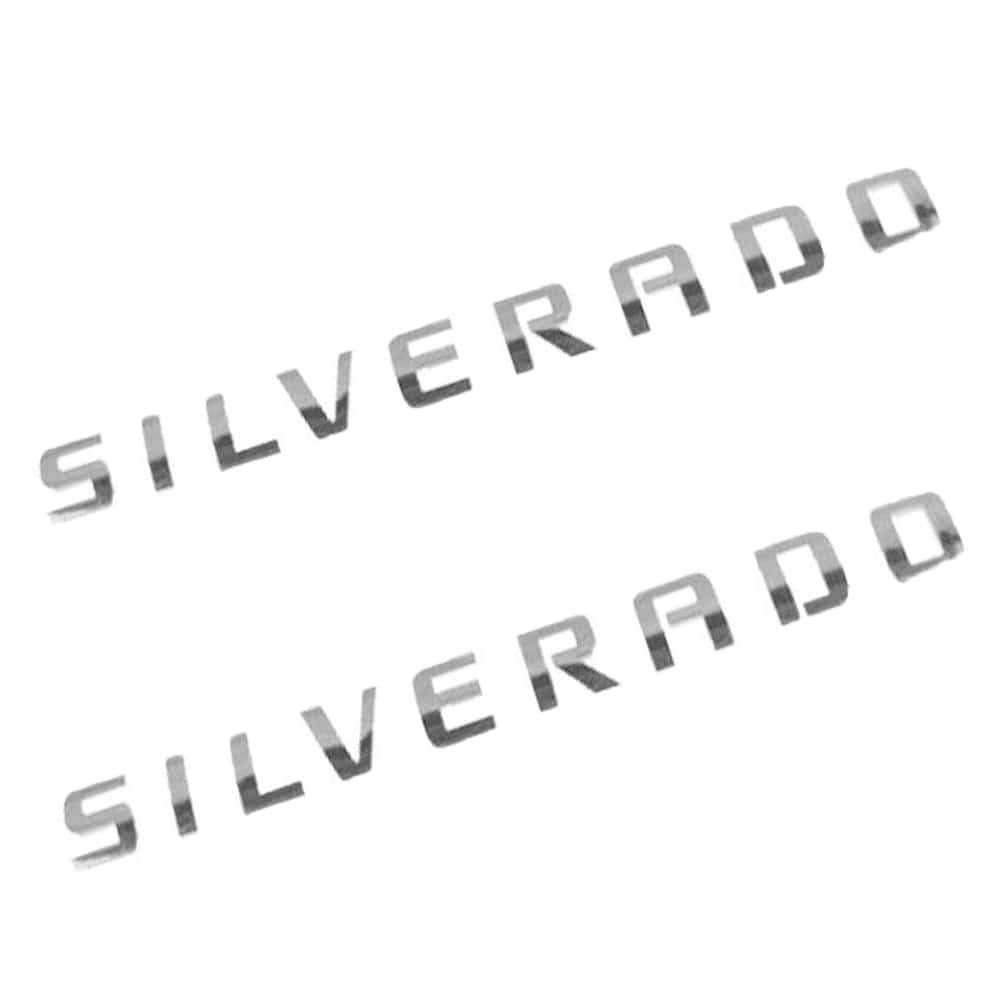 Chevrolet Silverado Emblems - Silverado Letter Chrome 15129652