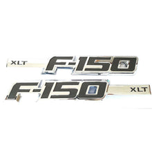 Load image into Gallery viewer, Ford F-150 XLT Fender Emblems Set OEM Chrome