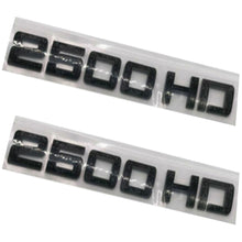 Load image into Gallery viewer, GM Silverado Sierra 2500HD Nameplate Emblems Badges OEM Black 2pcs