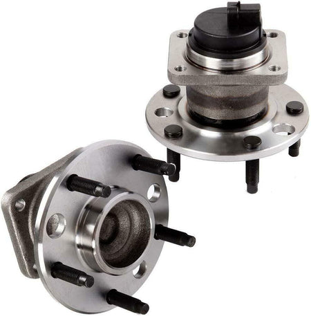 Pair Front Wheel Hub Bearing & Hub Assembly For Chevy Camaro Pontiac 5Lug ABS