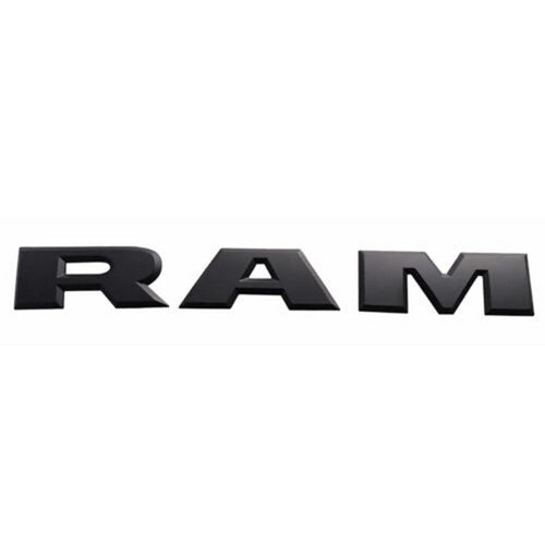 RAM Emblem Letter Nameplate Black