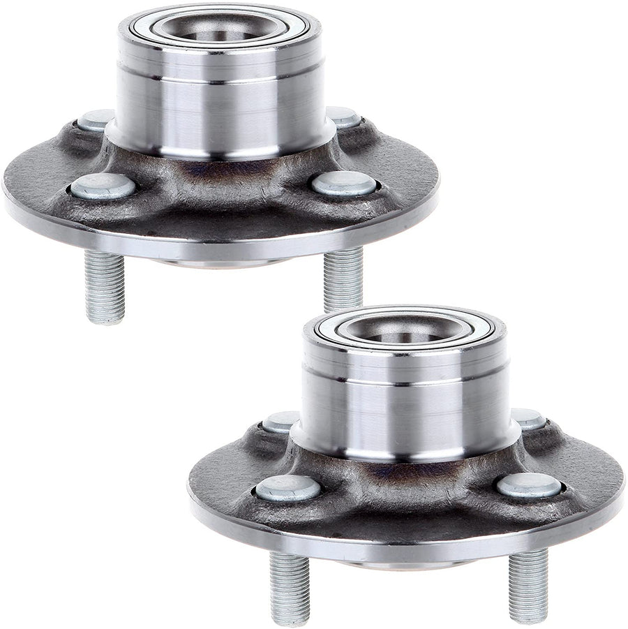 MotorbyMotor 512025 Rear Wheel Bearing & Hub Assembly Fits for 1995-1998 Nissan 200SX, 1991-1993 Nissan NX, 1991-1999 Nissan Sentra Wheel Hub w/4 Lugs (2 PACK)