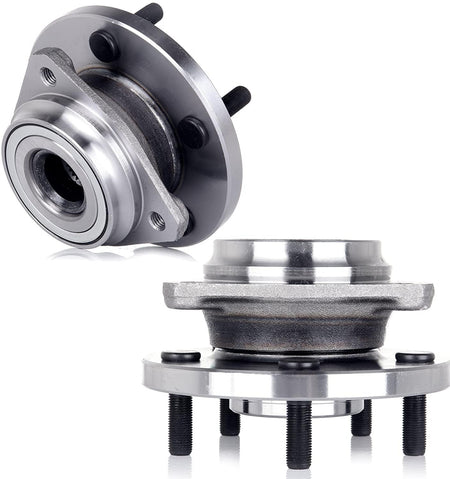 MotorbyMotor 513159 Front Wheel Bearing & Hub Assembly Fits for Jeep Grand Cherokee 1999-2004 Wheel Hub w/5 Lugs (2 PACK)