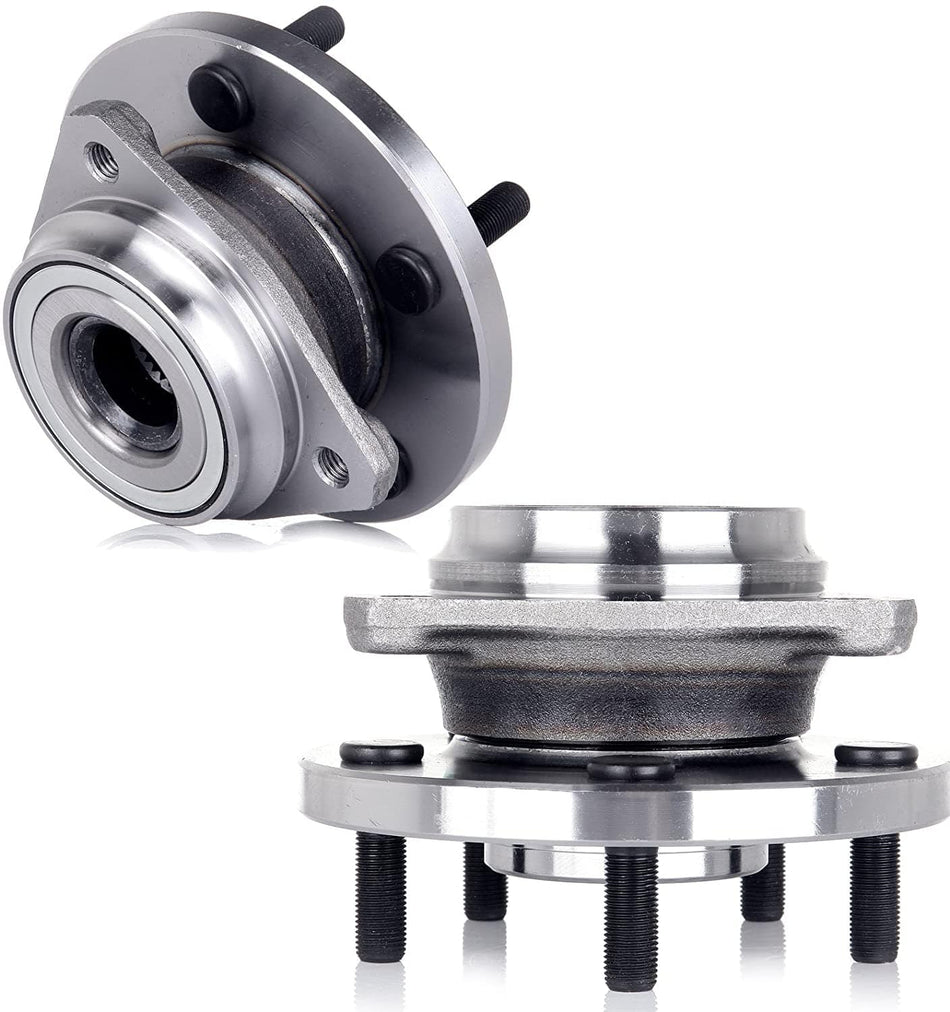 MotorbyMotor 513159 Front Wheel Bearing & Hub Assembly Fits for Jeep Grand Cherokee 1999-2004 Wheel Hub w/5 Lugs (2 PACK)
