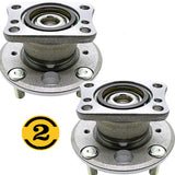 Pair Rear Wheel Hub Bearing Assembly 512490 For 2011 2012 2013 2014 Ford Fiesta