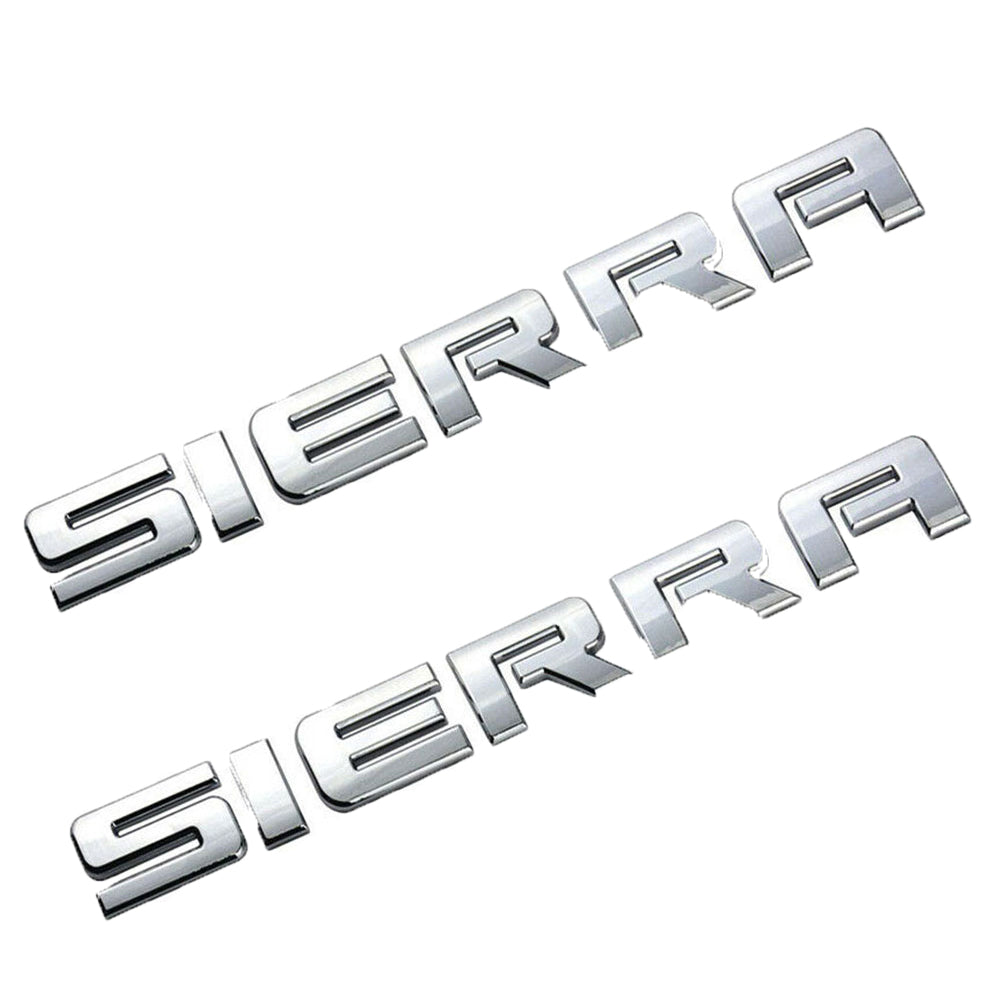 GMC Sierra Emblem Rear Tailgate Badge 3D Letter Nameplate