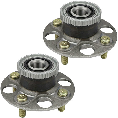 MotorbyMotor 512264 Rear Wheel Bearing and Hub Assembly with 4 Lugs Fits for Honda Insight 2000-2006 Hub Bearing Assembly (ABS Models ONLY)-2 Pack