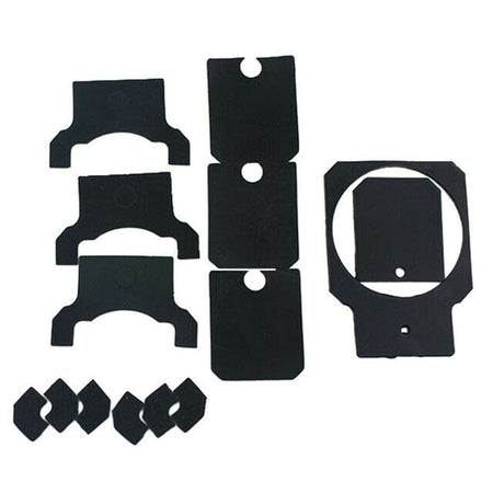 5pcs Black Front Tailgate Exterior Door Handles Fits for 2007-2018 Jeep Wrangler JK-4Door