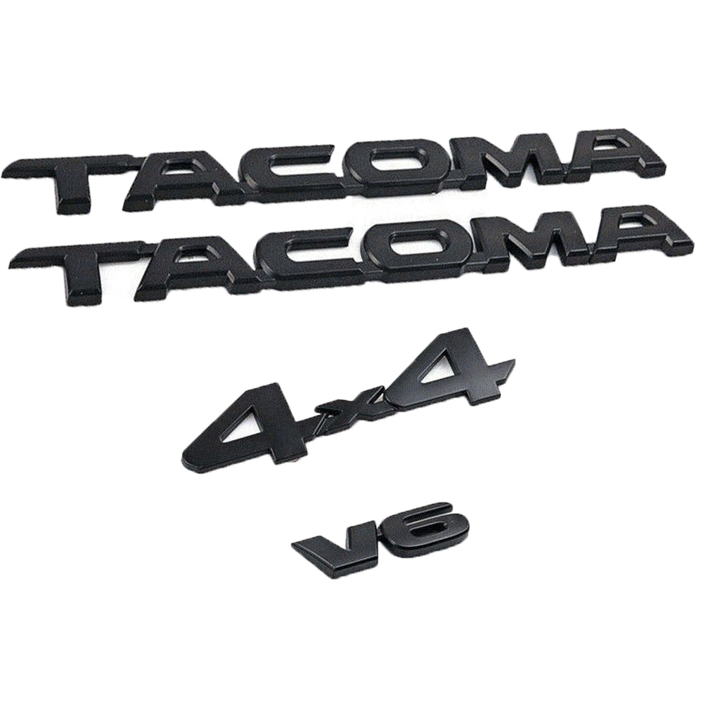 Toyota Tacoma 4X4 V6 Emblem Kit Matte Black