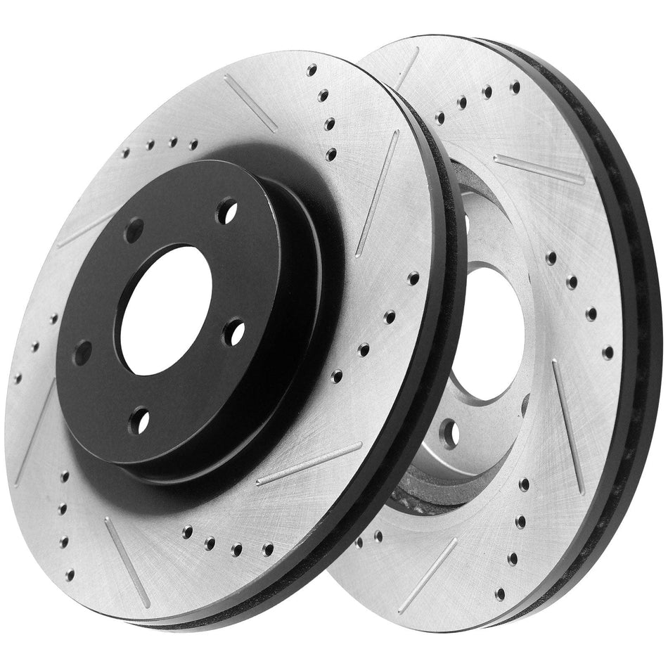 Front Ceramic Brake Rotors and Pads kit For 2006-2011 Honda Civic