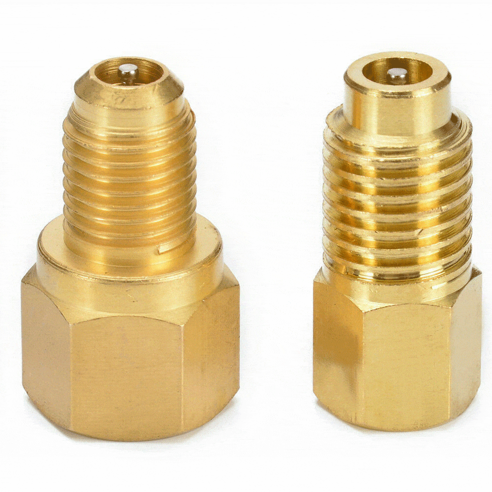 Car AC Fitting Conversion Adapters R12 To R134a R134a to R12 Copper Vacuum Pump