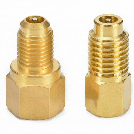Car AC Fitting Conversion Adapters R12 To R134a R134a to R12 Copper Vacuum Pump