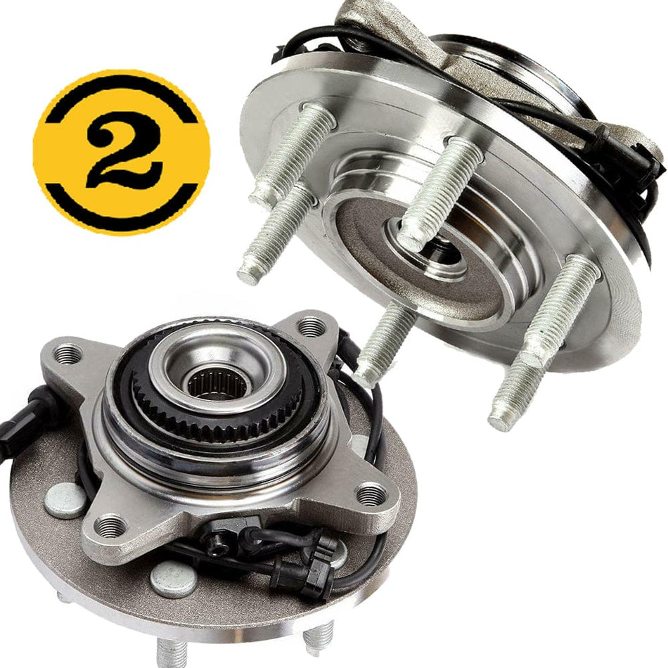 Set Front Wheel Bearing & Hub Assembly for 2003 2004 2005 2006 Ford Expedition