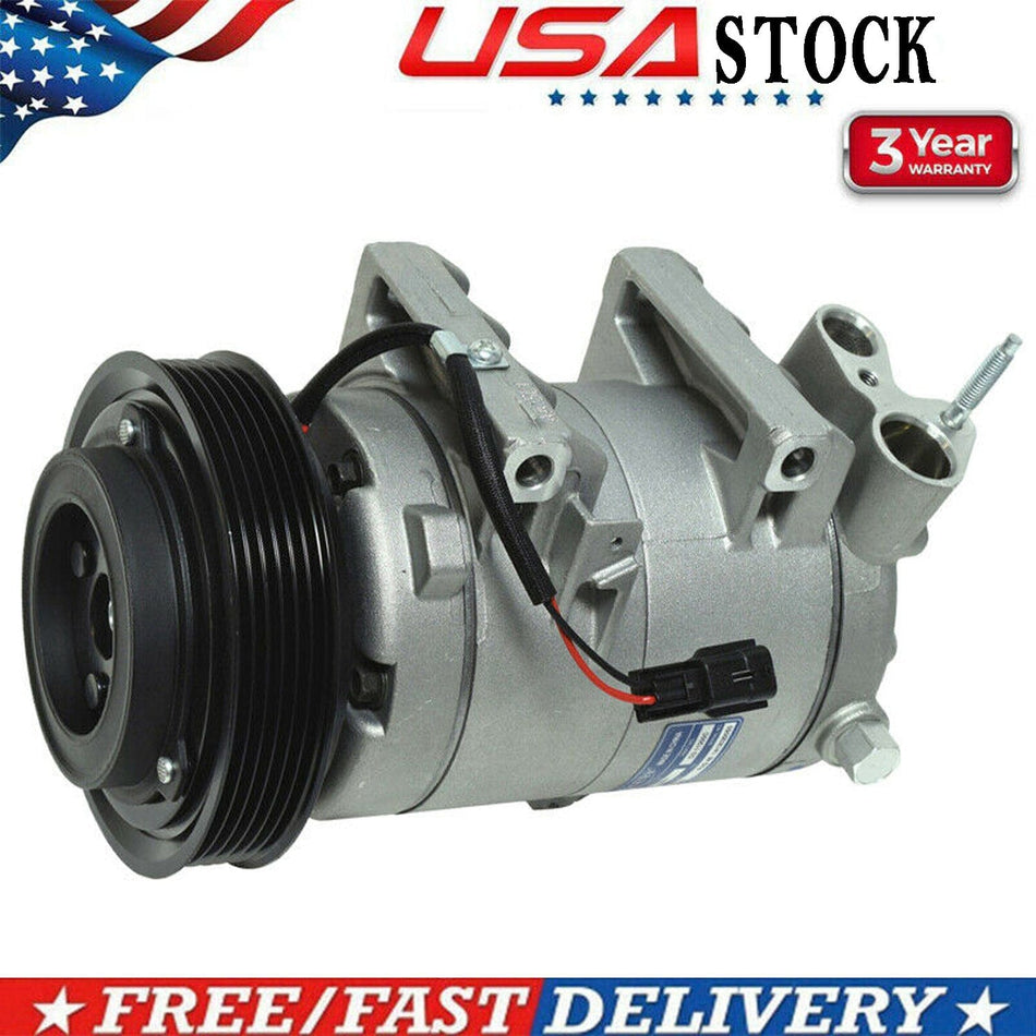 A/C Compressor Kit Fit 2.5L Rogue Select 2008-2013 AC Compressor Clutch, CO11200C, 92610JM01C