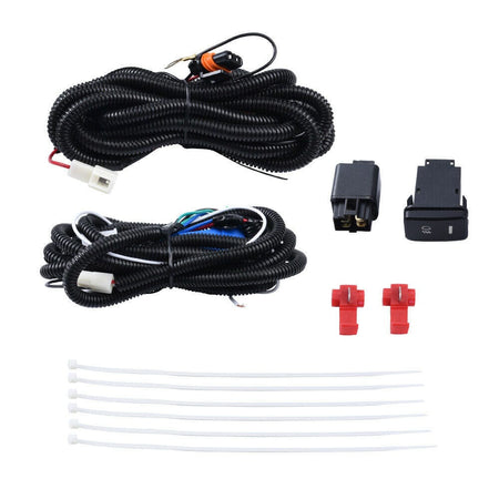 Bumper Fog Lights Driving Lamps + Bulbs Complete Kit For 2005-2011 Toyota Tacoma
