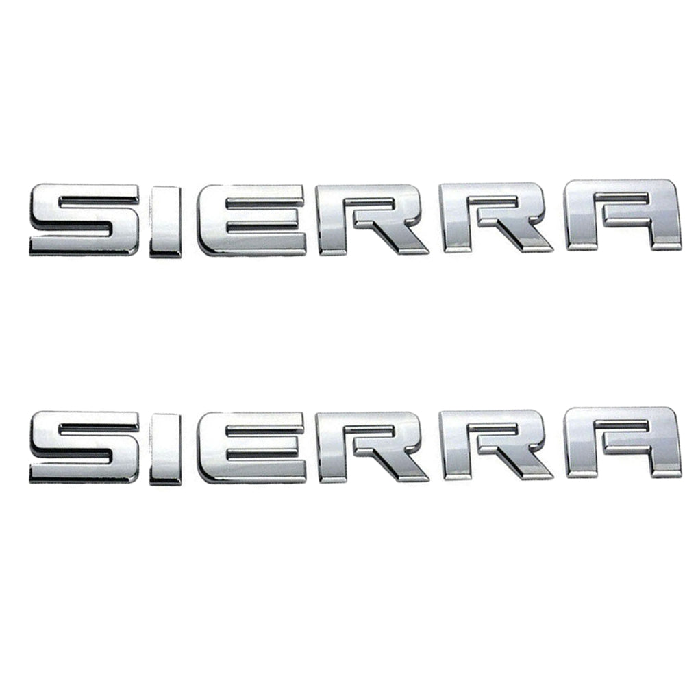 GMC Sierra Emblem Rear Tailgate Badge 3D Letter Nameplate
