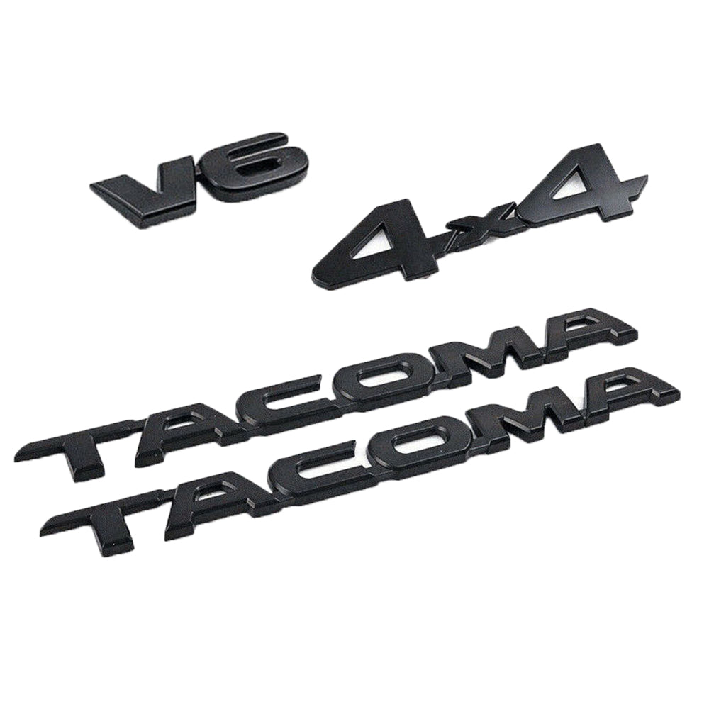 Toyota Tacoma 4X4 V6 Emblem Kit Matte Black