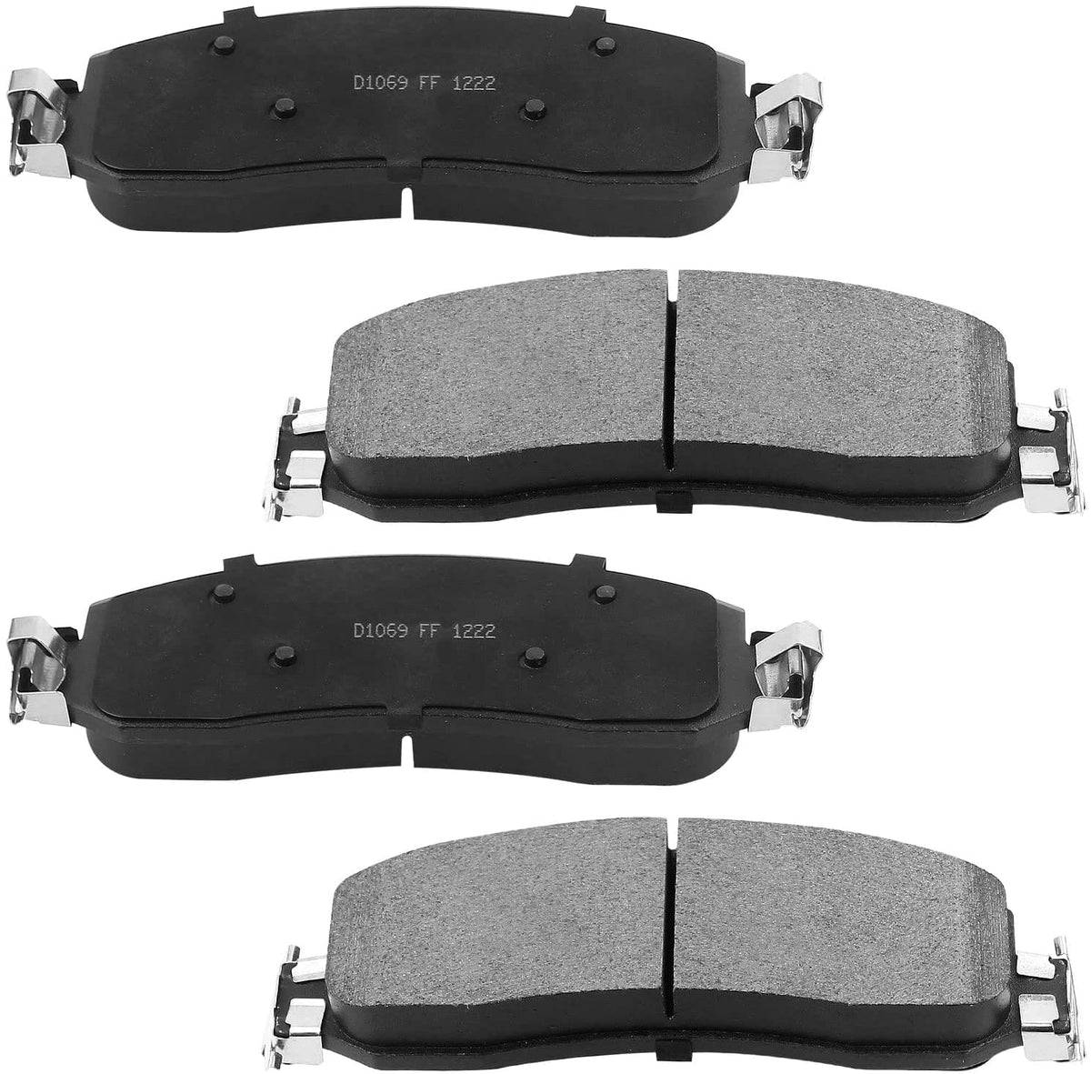 Front Drill and Slot Brake Rotors & Ceramic Pads for Ford F-250 F-350 SD 4WD