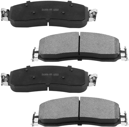 Front Drill and Slot Brake Rotors & Ceramic Pads for Ford F-250 F-350 SD 4WD