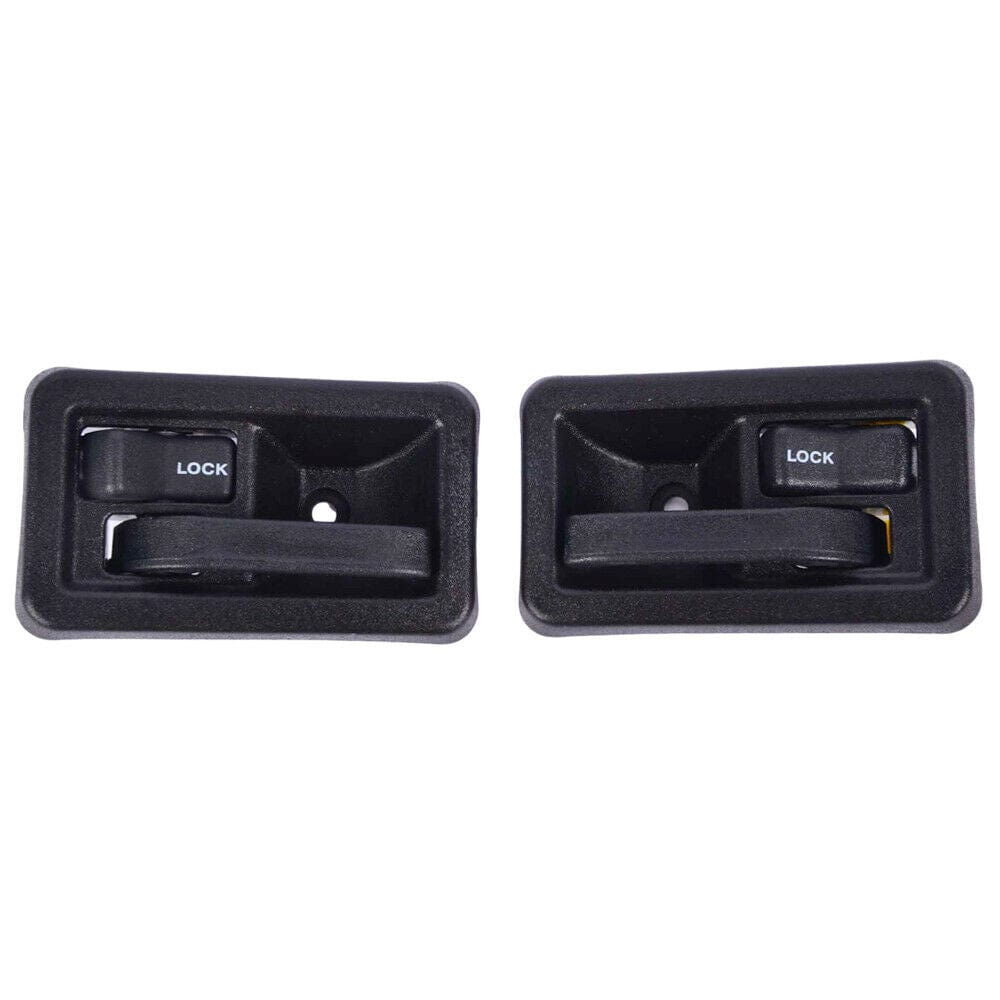 2 Pack Front Interior Door Handle Fits for 1987-2004 Jeep Wrangler Inside Inner Car Door Handle (Black, Driver & Passenger Side)