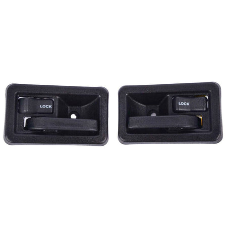 2 Pack Front Interior Door Handle Fits for 1987-2004 Jeep Wrangler Inside Inner Car Door Handle (Black, Driver & Passenger Side)