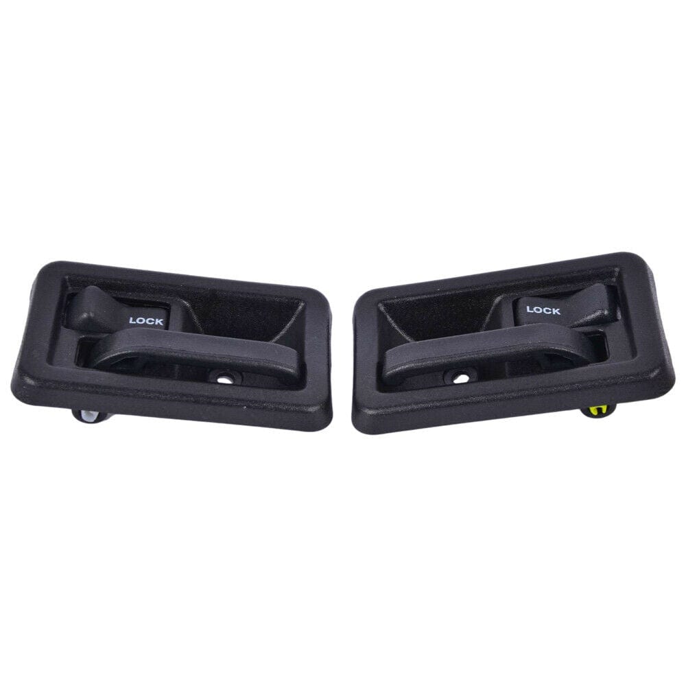 2 Pack Front Interior Door Handle Fits for 1987-2004 Jeep Wrangler Inside Inner Car Door Handle (Black, Driver & Passenger Side)