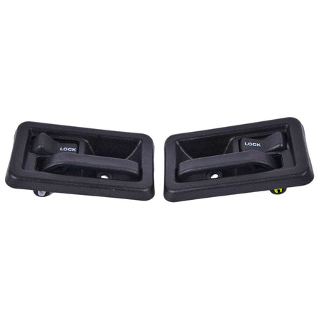 2 Pack Front Interior Door Handle Fits for 1987-2004 Jeep Wrangler Inside Inner Car Door Handle (Black, Driver & Passenger Side)
