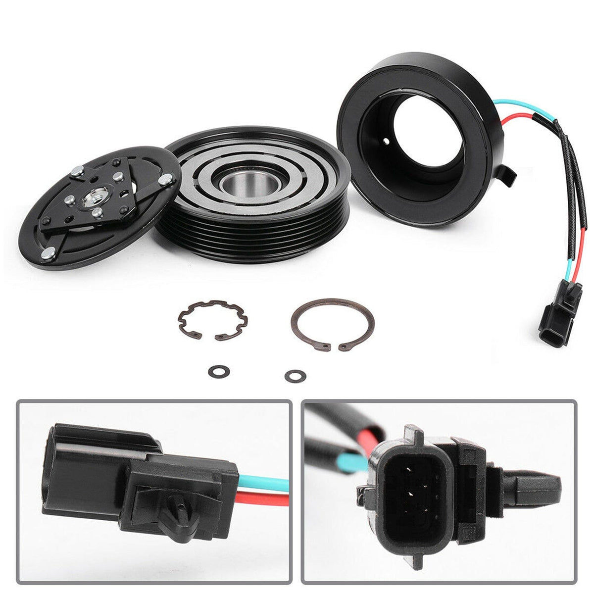 A/C Compressor Clutch Assembly Kit Fit 2007-2012  Nissan Altima Sentra (2.5L)