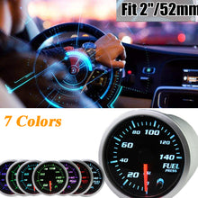 Load image into Gallery viewer, MotorbyMotor Fuel Pressure Gauge 140 PSI Electronic Fuel Gauge Kit 7 Color LED Digital Display Fuel Gauge-Smoked Lens