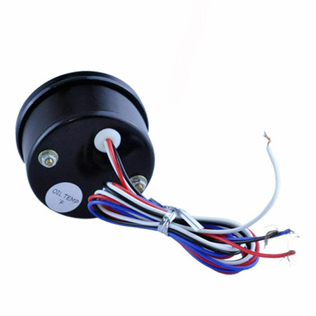 MotorbyMotor 2" 52mm Temp Black LED Oil Temperature Gauge Meter with Sensor-Universal