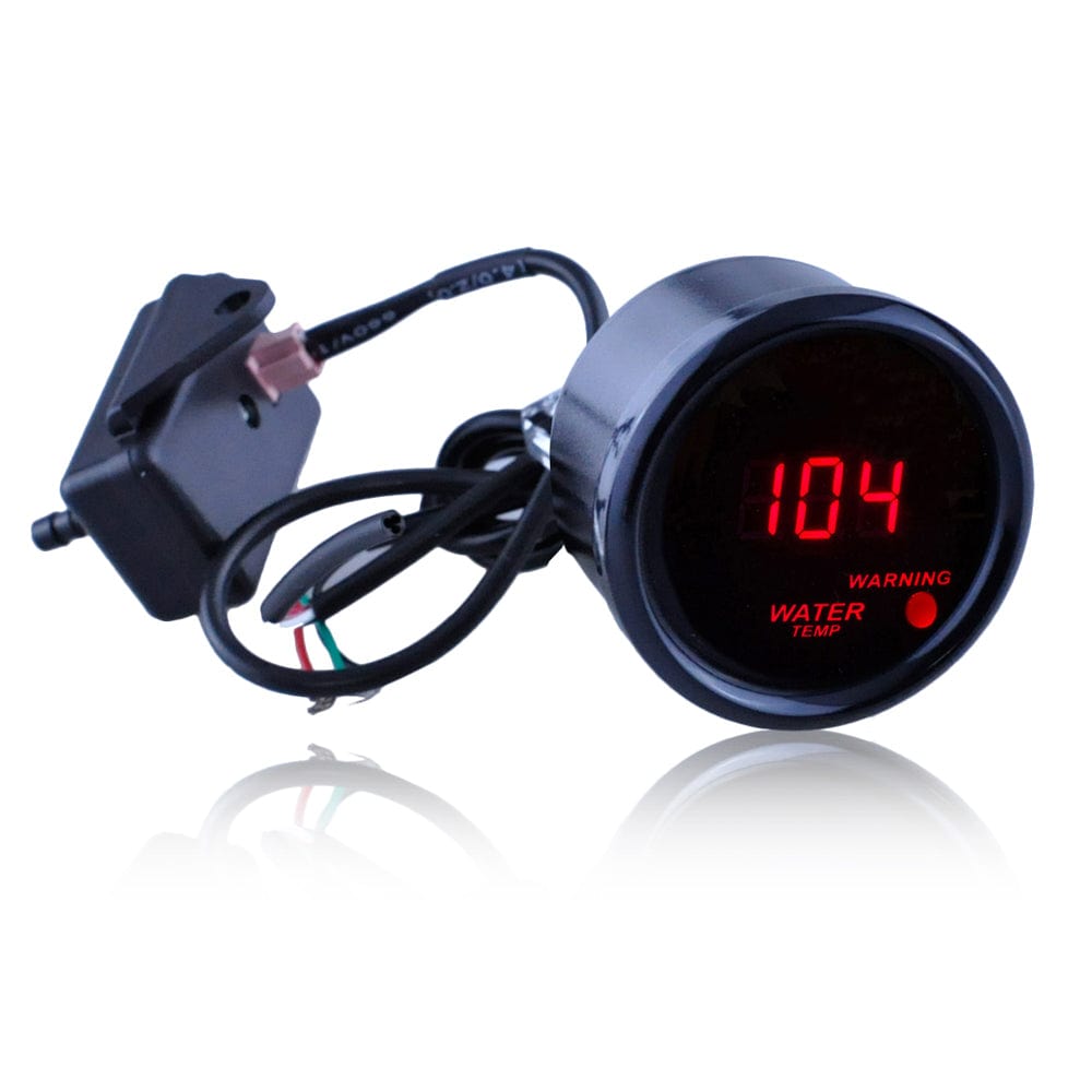 MotorbyMotor 30 PSI Turbo Gauge Blue LED Smoke Lens 2" 52mm Turbo Boost Gauge Sensor for Car AUTO 0~15V Universal