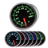 MotorbyMotor 52mm Voltage Gauge 7 Color LCD Digital 2