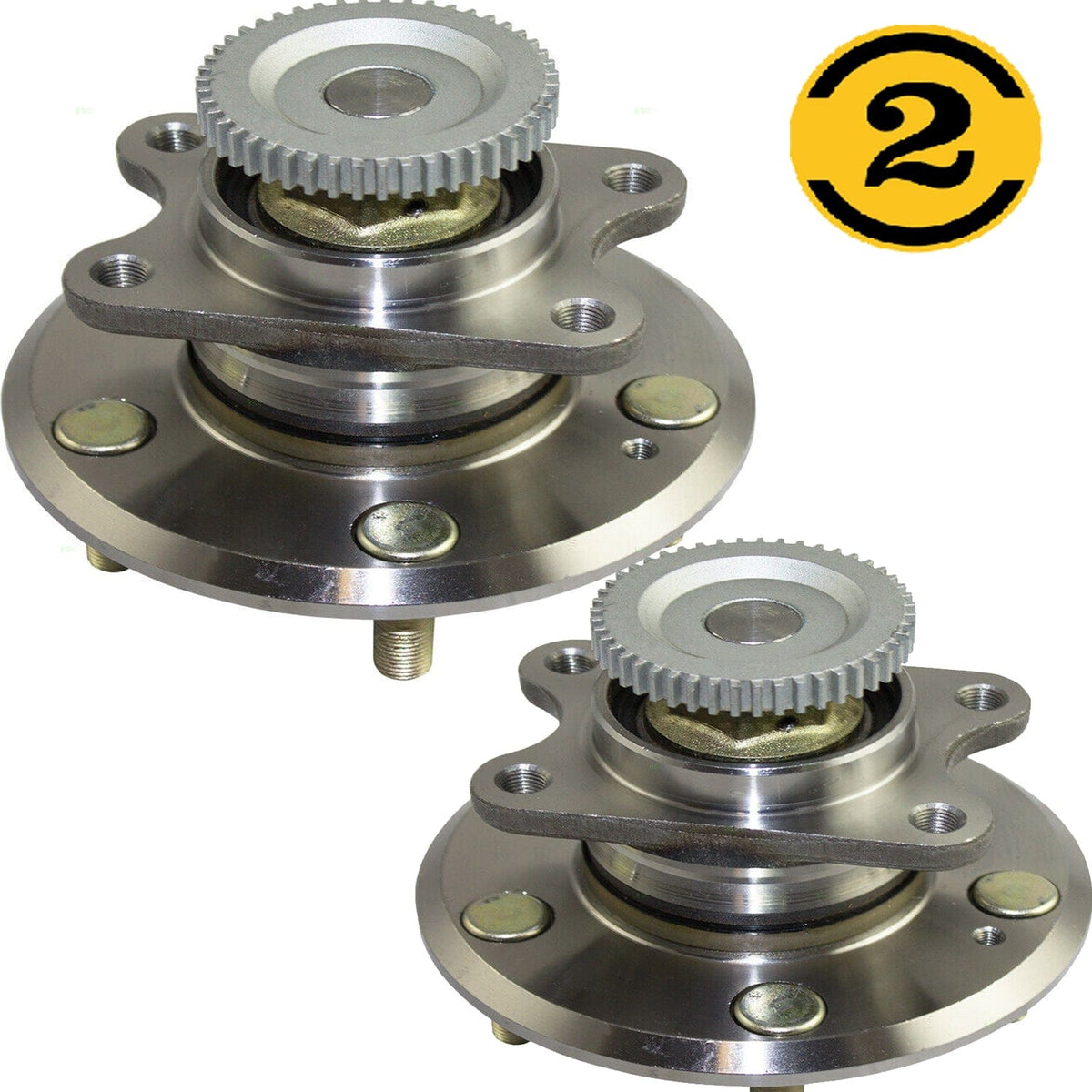Rear Wheel Bearing Fit 2002-2005 Hyundai XG350, 2001 Hyundai XG300 Wheel Hub w/ABS, 5 Lugs, 512189 (2 Pack)